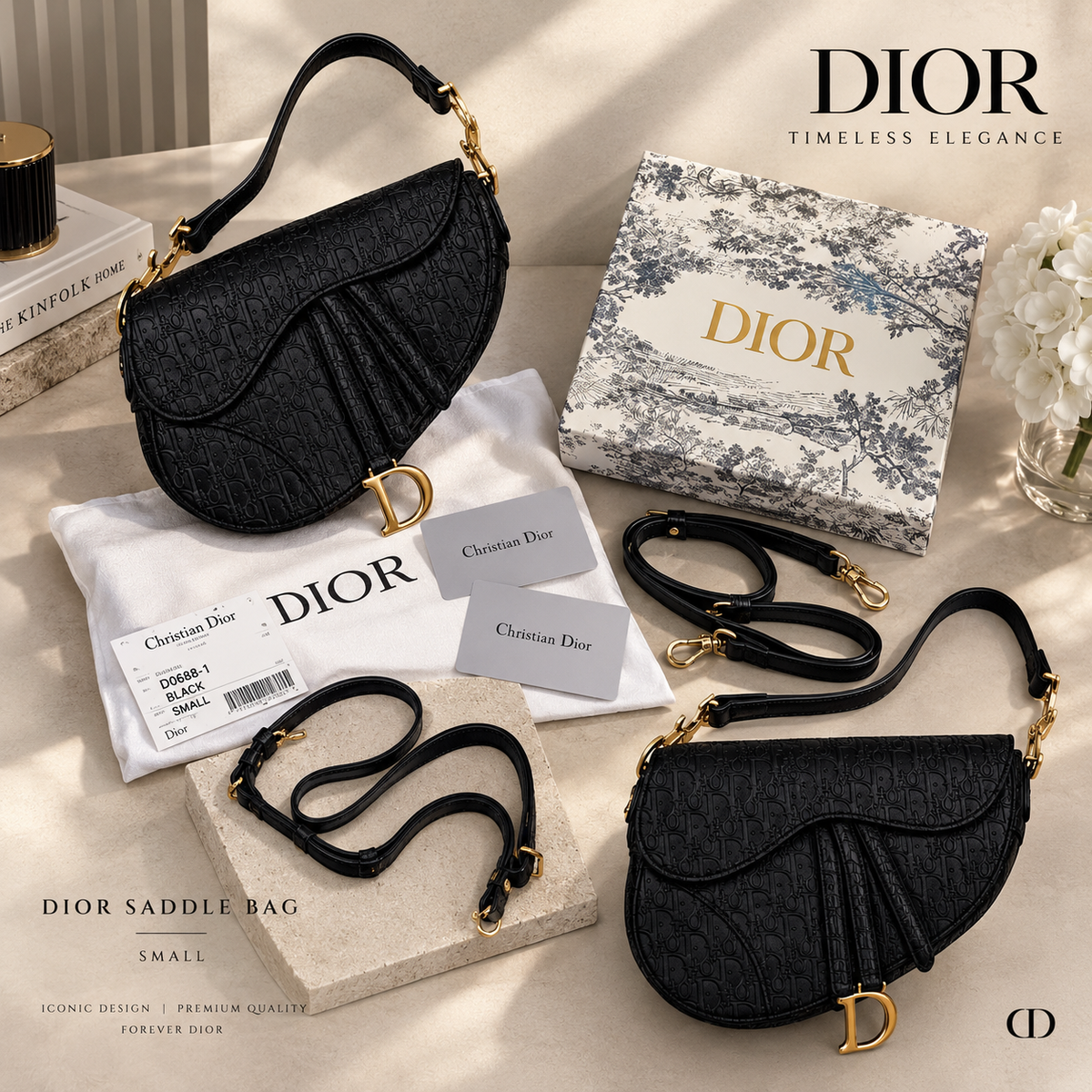 Dior Saddle Bag Small – Black Edition