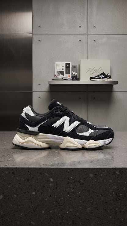 NB9060 BLACK-WHITE SNEAKERS