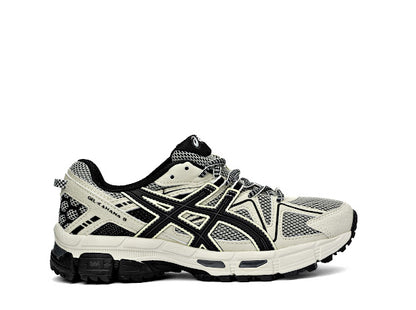 ASICS Gel-Kahana 8 trail running shoe in a cream/sand and black