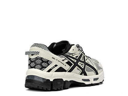 ASICS Gel-Kahana 8 trail running shoe in a cream/sand and black