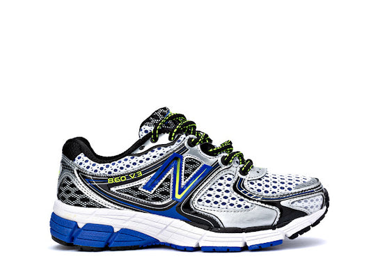NB860v3 running shoe blue , yellow women