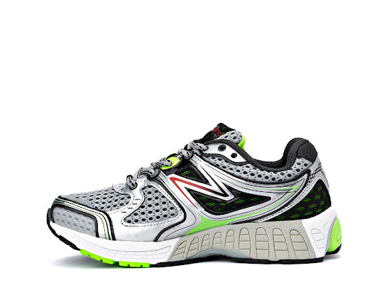 NB860v3 running shoe green , sky women