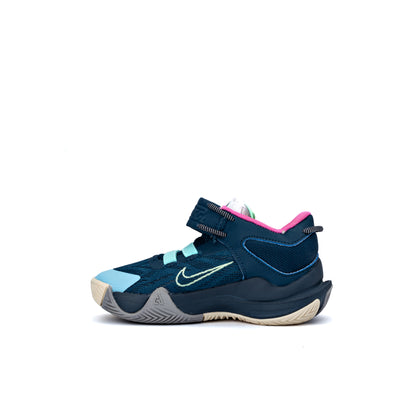 Kid Boys' Nike Giannis Immortality 2 SE PS shoe in the Valerian Blue/Green Glow/Pinksicle/Particle Grey/Light Bone/Blue