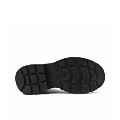 Alexander McQueen Tread Slick zip boots in black calf leather