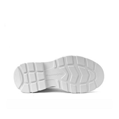 Alexander McQueen Tread Slick zip boots in White calf leather