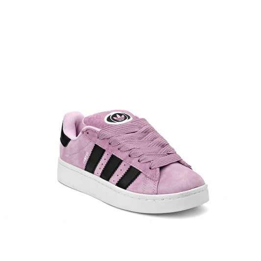 Campus 00s sneaker in the Clear Pink or Bliss Lilac colorway with a suede upper