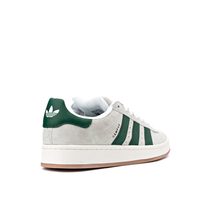 Campus 00s shoe in the "Crystal White/Collegiate Green"
