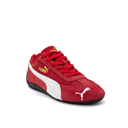 Speedcat OG sneaker in red and white suede