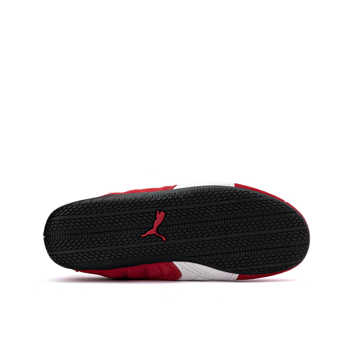 Speedcat OG sneaker in red and white suede