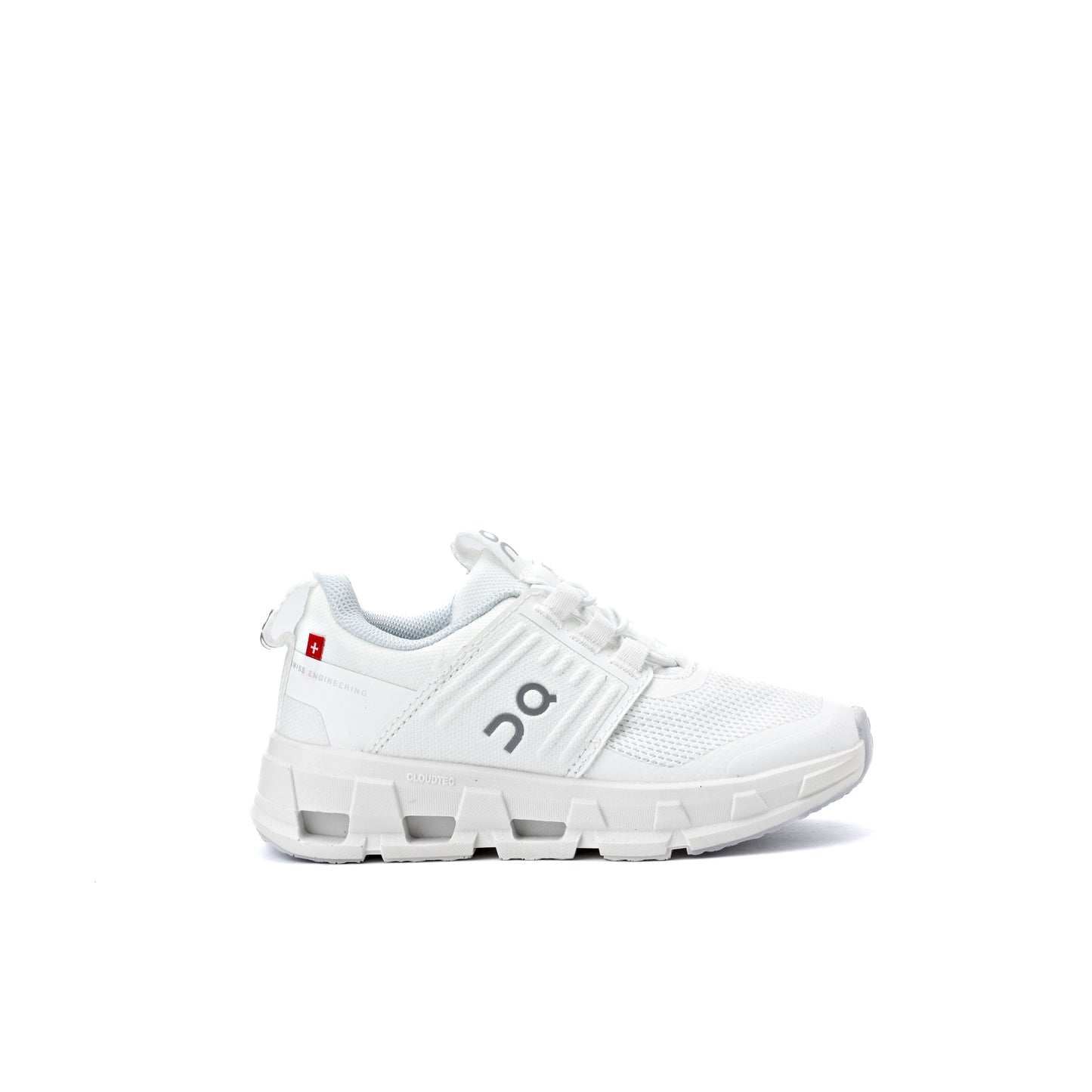 On Kids Cloudswift running shoes in white