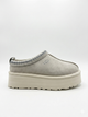 UGG Women's Tazz Slipper is a platform slipper featuring signature suede in a Grey