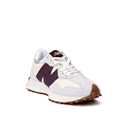 NB 327 sneakers in a white and burgundy