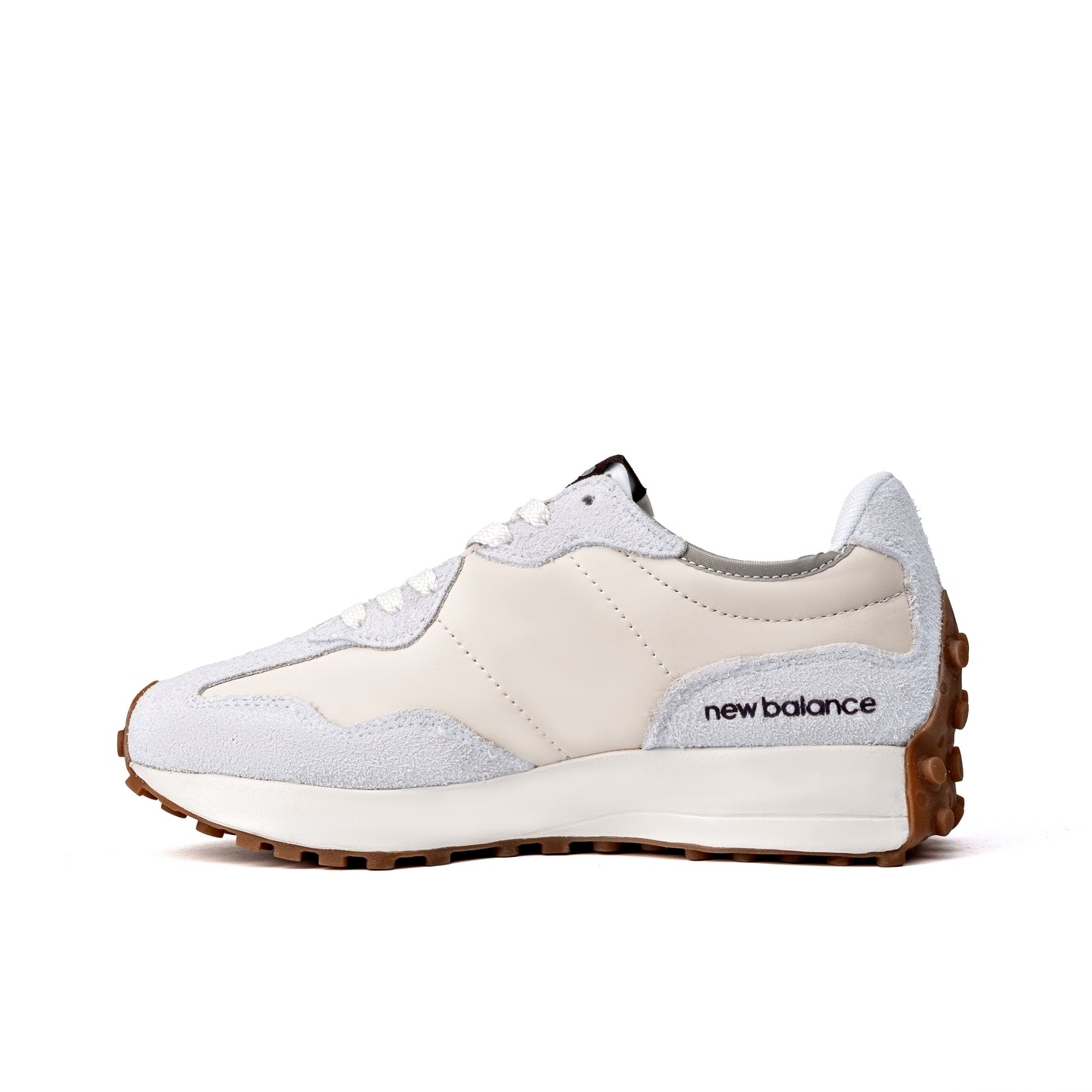 NB 327 sneakers in a white and burgundy