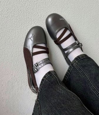 Speedcat Lux Ballet sneakers in a brown and silver colorway, featuring a metallic finish and suede detailing