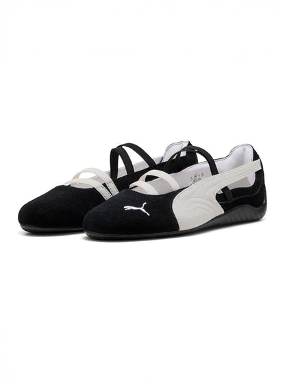 Speedcat Ballet SD sneakers feature a distinct suede construction and a slip-on design with elastic instep straps