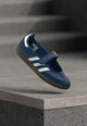 Samba Jane Shoes feature a navy leather upper and a single-strap Mary Jane