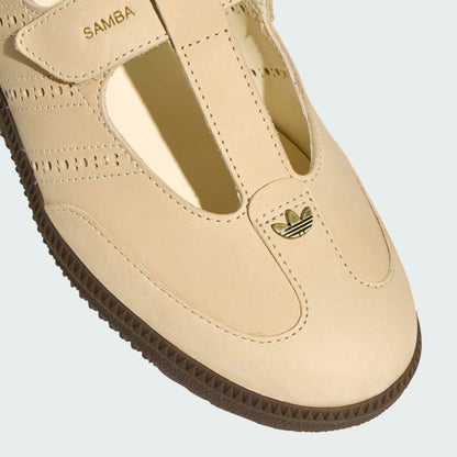 Samba Mary Jane-style strap shoes “ beige “ featuring a unique